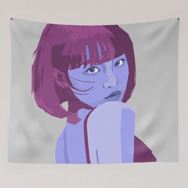 Item preview, Chaewon Lesserafim en un impresionante retrato vectorial de arte WPAP designed and sold by Aome22.