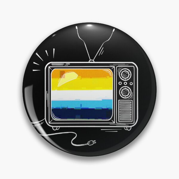 Item preview, Pride Flag Retro TV - Aroace designed and sold by heysoleilart.