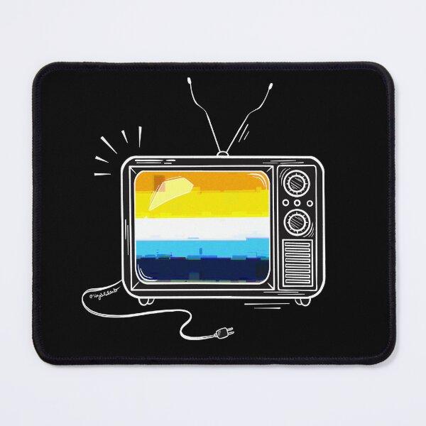 Item preview, Pride Flag Retro TV - Aroace designed and sold by heysoleilart.