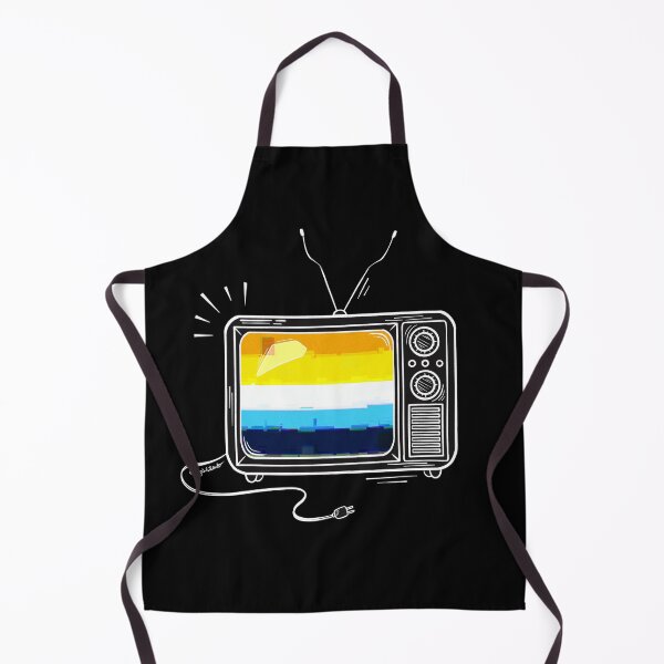 Item preview, Pride Flag Retro TV - Aroace designed and sold by heysoleilart.
