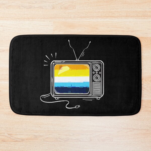 Item preview, Pride Flag Retro TV - Aroace designed and sold by heysoleilart.