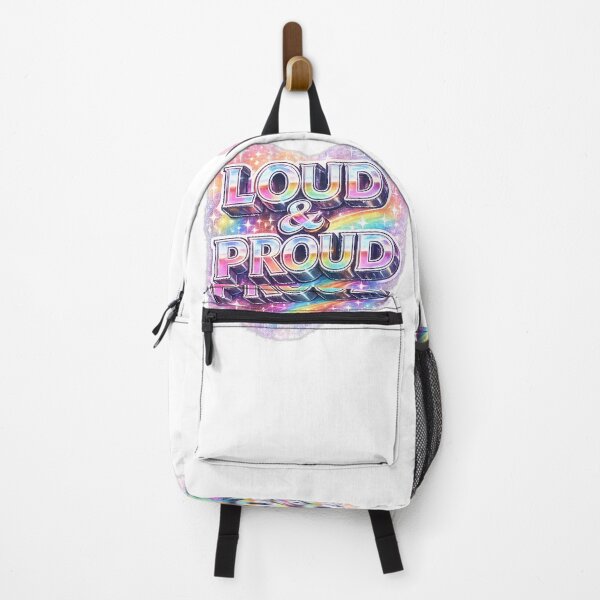 Item preview, Loud and Proud LGBTQ Pride Design | Rainbow Queer Pride Statement Art designed and sold by ArtByTripti.