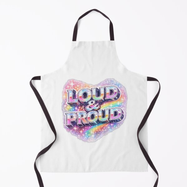 Item preview, Loud and Proud LGBTQ Pride Design | Rainbow Queer Pride Statement Art designed and sold by ArtByTripti.