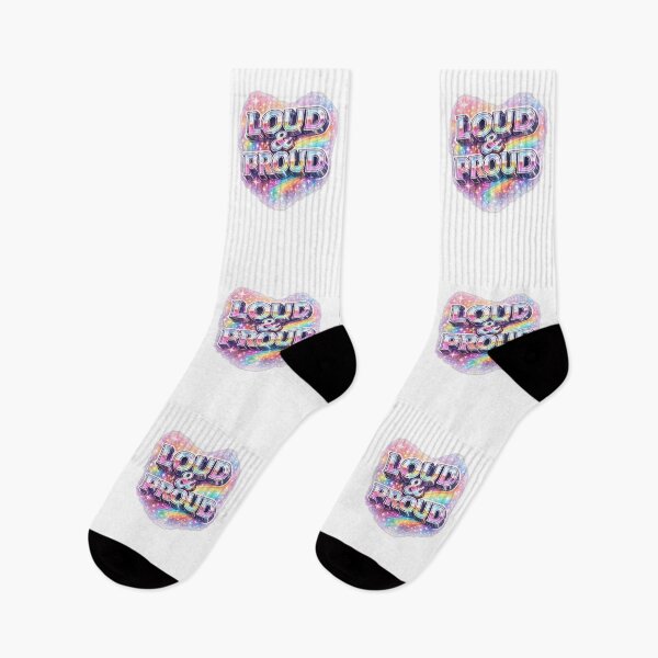 Item preview, Loud and Proud LGBTQ Pride Design | Rainbow Queer Pride Statement Art designed and sold by ArtByTripti.