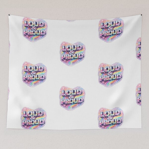Item preview, Loud and Proud LGBTQ Pride Design | Rainbow Queer Pride Statement Art designed and sold by ArtByTripti.