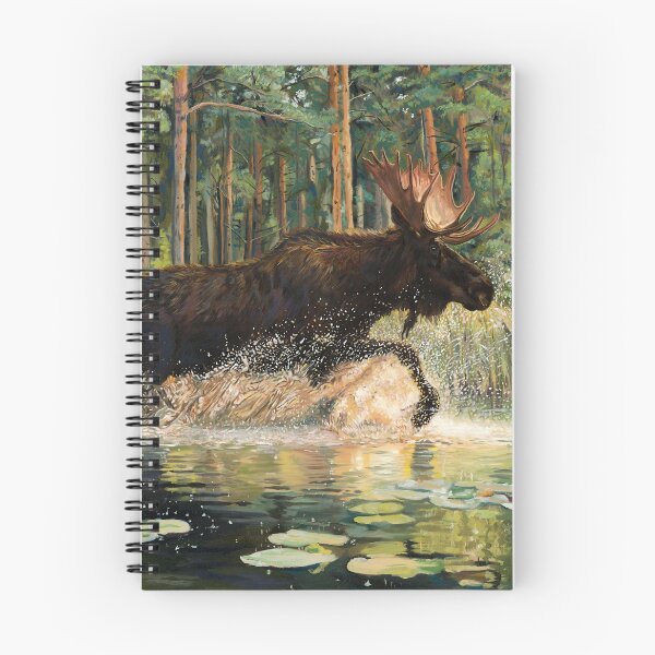 Item preview, Charging Moose - Canadian Forest Fine Art designed and sold by DevinRenaud.