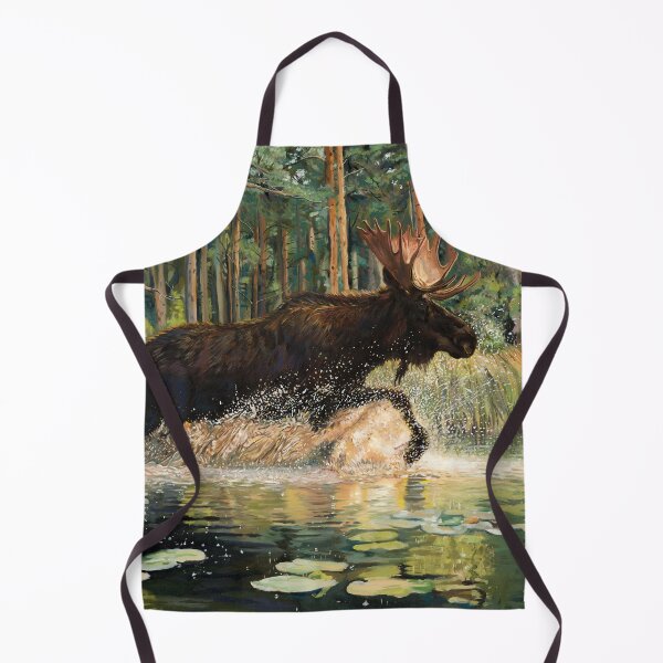 Item preview, Charging Moose - Canadian Forest Fine Art designed and sold by DevinRenaud.