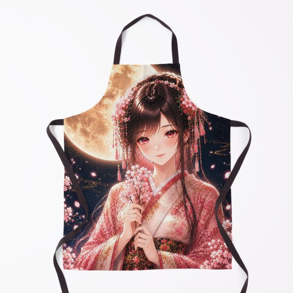 Item preview, Moonlit Sakura Maiden | Japanese Fantasy Art designed and sold by KawaiiLabo.