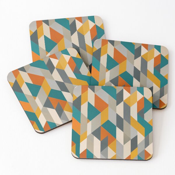 Item preview, Mid Century Modern Geometric Triangle Pattern designed and sold by zenjiinspired.