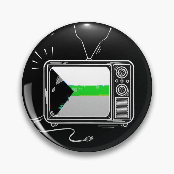 Item preview, Pride Flag Retro TV - Demiromantic designed and sold by heysoleilart.