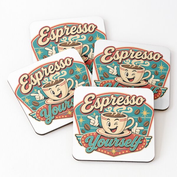 Item preview, Espresso Yourself Retro Coffee Cup designed and sold by PlushFutura.