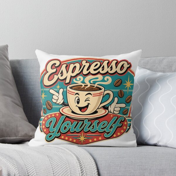 Item preview, Espresso Yourself Retro Coffee Cup designed and sold by PlushFutura.