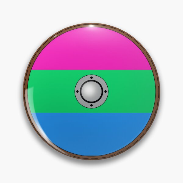Item preview, Polysexual Viking Shield designed and sold by Tiwsarm.