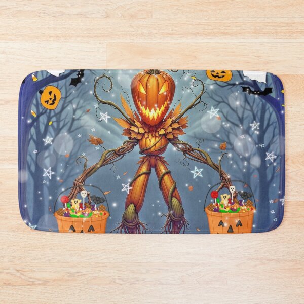 Item preview, halloween pumpkin in the woods designed and sold by Ecosetereos.