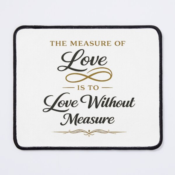 Item preview, The measure of love is to love without measure designed and sold by QCena.
