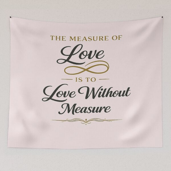 Item preview, The measure of love is to love without measure designed and sold by QCena.