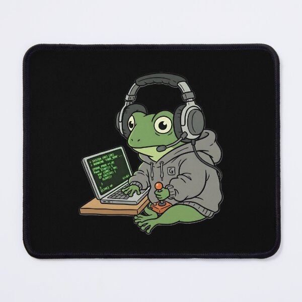 Item preview, Gamer Frog | Cute Goblincore & Coding Amphibian Humor designed and sold by OVERRIDESTUDIOS.
