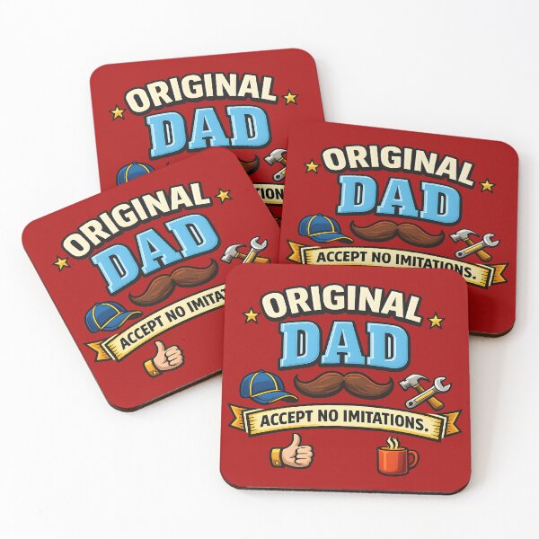 Item preview, Original Dad Accept No Imitations Colour Design. Funny Dad Quote. Father’s Day Gift designed and sold by DesignHouse07.