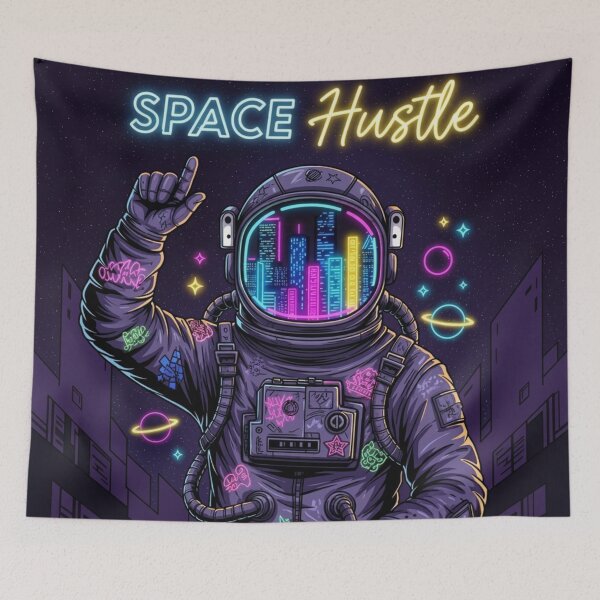 Item preview, Space Hustle – Cyberpunk Astronaut Design | Futuristic Space Entrepreneur Aesthetic designed and sold by Altair_.