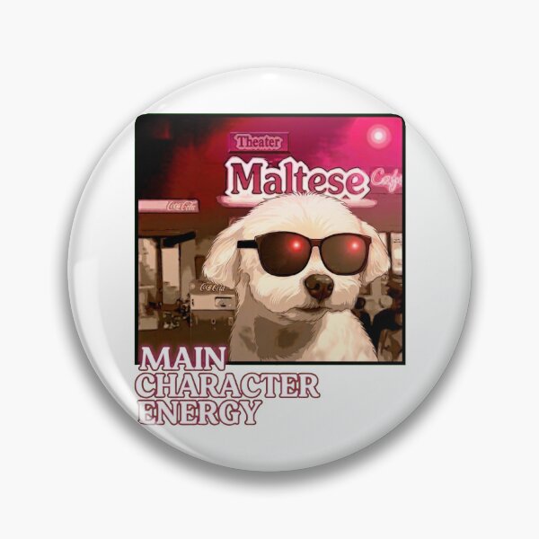 Item preview, Cool Puppy: Main Character Energy Maltese Style Retro Aesthetic designed and sold by Surreal Characters & Cute Pups.