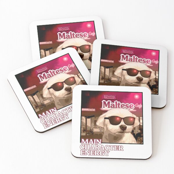 Item preview, Cool Puppy: Main Character Energy Maltese Style Retro Aesthetic designed and sold by Surreal Characters & Cute Pups.