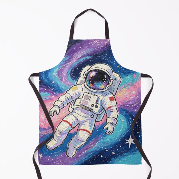 Item preview, Cosmic Float: Astronaut in Vibrant Nebula designed and sold by TeyArtWork.