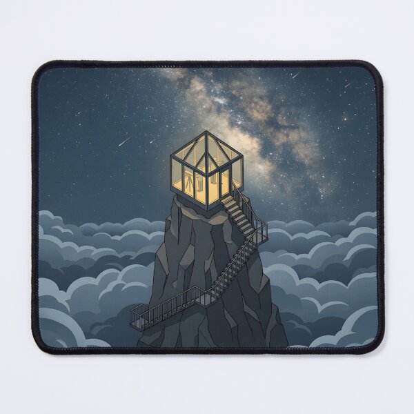Item preview, Perfect Solitude | Minimalist Isometric Solitude & Galaxy Art designed and sold by OVERRIDESTUDIOS.