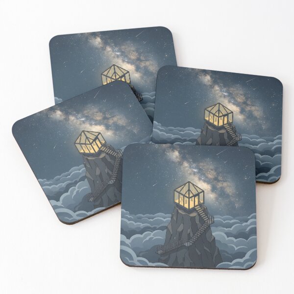 Item preview, Perfect Solitude | Minimalist Isometric Solitude & Galaxy Art designed and sold by OVERRIDESTUDIOS.