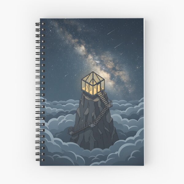 Item preview, Perfect Solitude | Minimalist Isometric Solitude & Galaxy Art designed and sold by OVERRIDESTUDIOS.