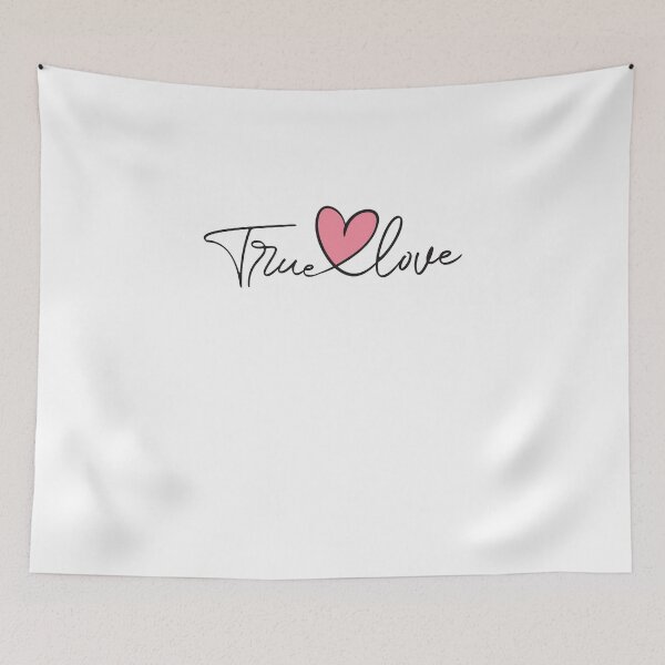 Item preview, True Love Heart Minimalist Typography designed and sold by The secret storage room.