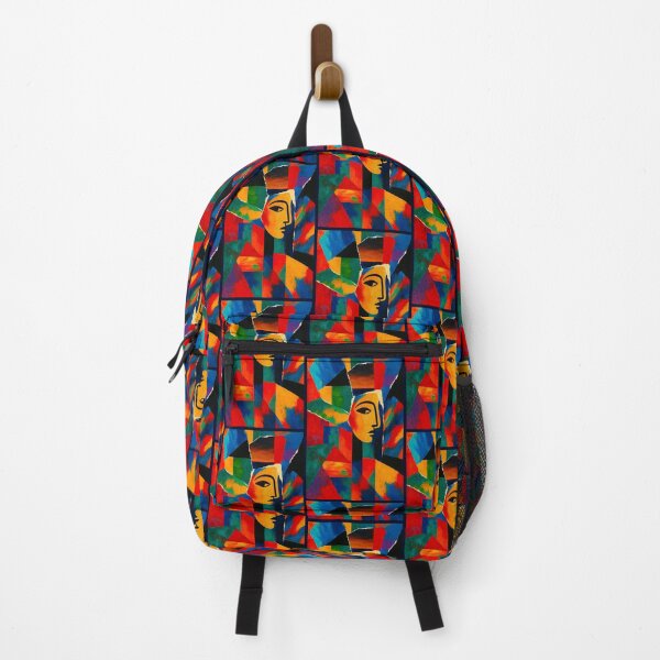 Item preview, Colorful Cubist Face Abstract Portrait Art designed and sold by PlanetEye Designs.