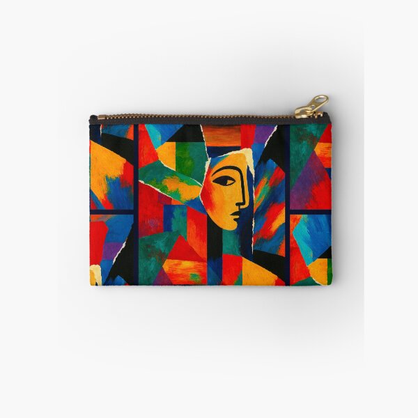 Item preview, Colorful Cubist Face Abstract Portrait Art designed and sold by PlanetEye Designs.