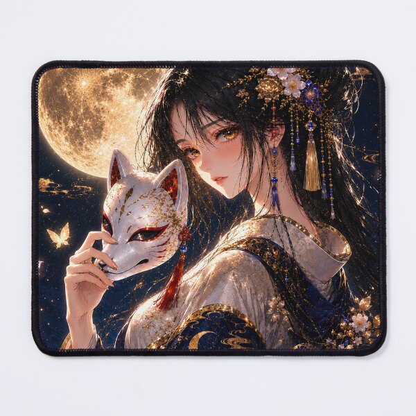 Item preview, Moonlit Fox Spirit | Japanese Fantasy Art designed and sold by KawaiiLabo.
