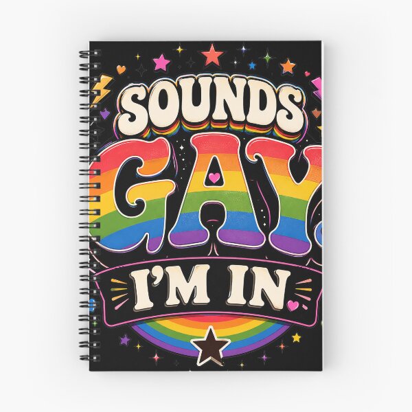 Item preview, Sounds Gay I’m In Retro Rainbow Pride Design designed and sold by TrashCultSupply.