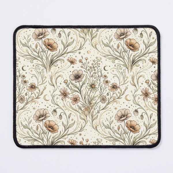 Item preview, Celestial Wildflower Dream – Seamless Boho Botanical Pattern designed and sold by MoonwoodStudio.