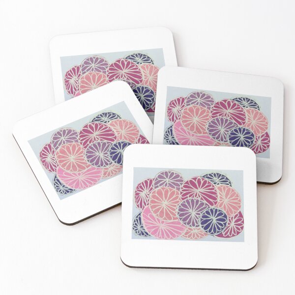 Item preview, Berry Blossom Circles | Pink & Purple Floral Abstract Pattern designed and sold by M1234s.