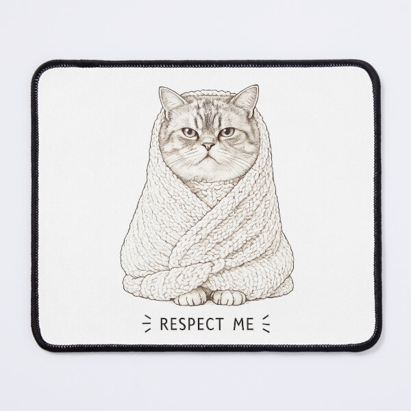 Item preview, Respect Me Grumpy Cat Purrito Cozy Blanket Sketch designed and sold by Grump and Co.