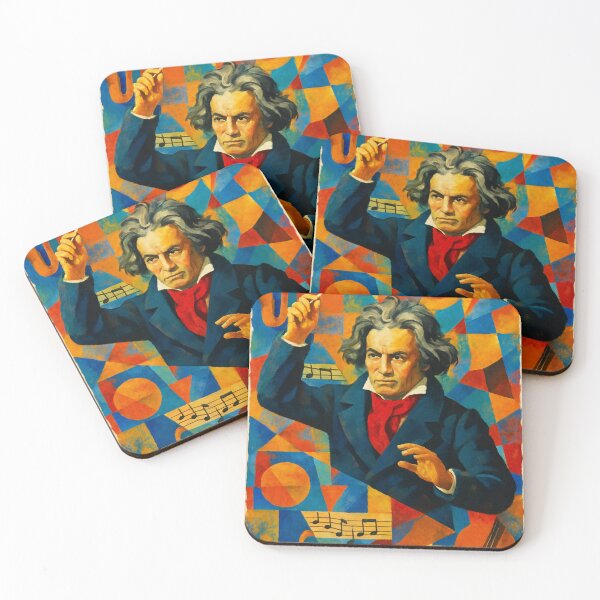 Item preview, Abstract Classical Composer Music Portrait Art designed and sold by PlanetEye Designs.