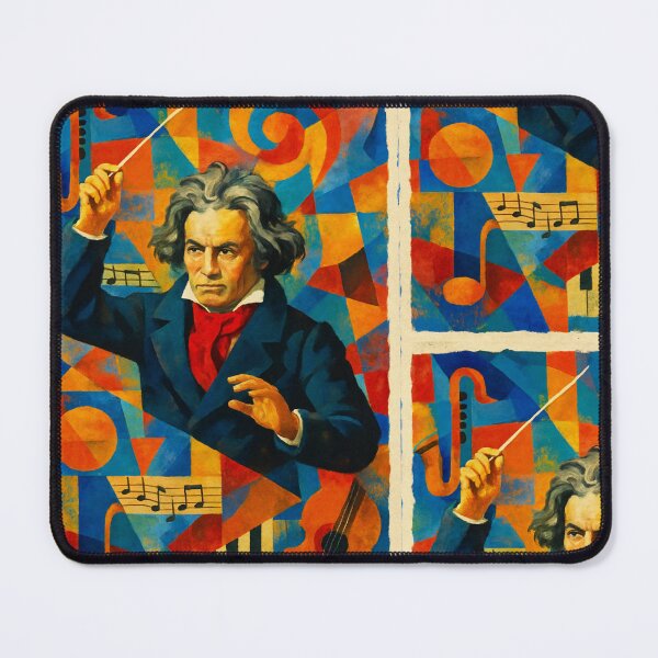 Item preview, Abstract Classical Composer Music Portrait Art designed and sold by PlanetEye Designs.