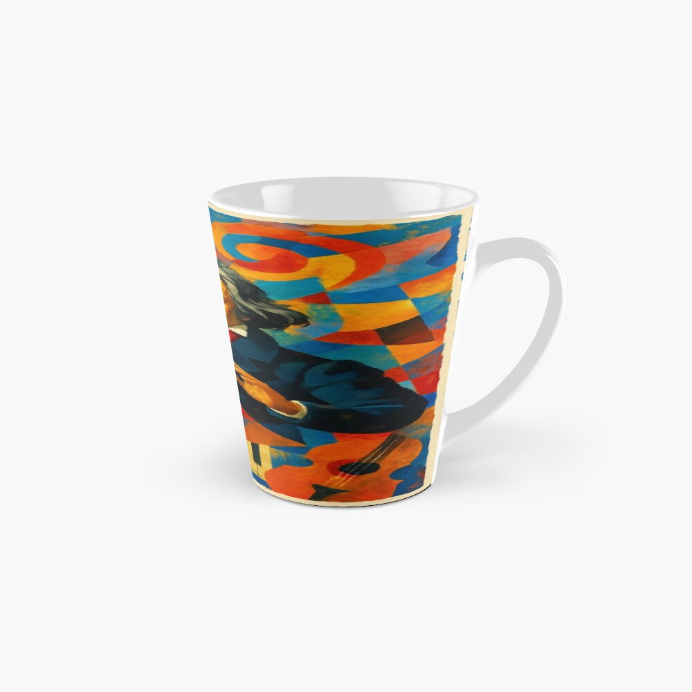 Abstract Classical Composer Music Portrait Art on a mug