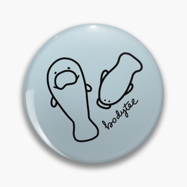 Item preview, Bodytee Swimming Body Positive Manatees designed and sold by Eunyoung Design-Inkouragements.