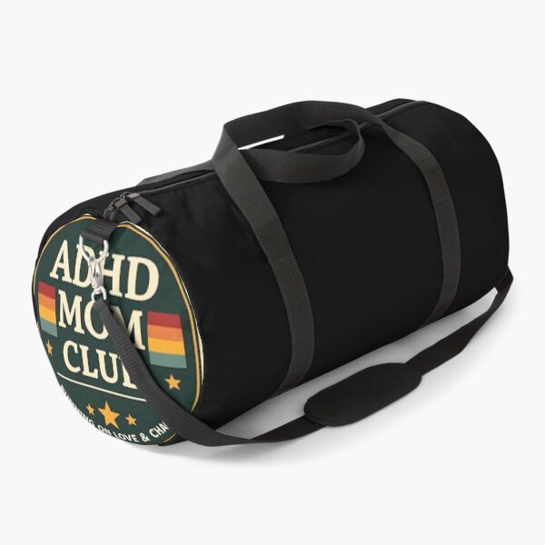Item preview, ADHD Mom Club Running on Love & Chaos Retro Neurodivergent Mother Design designed and sold by CollectionsJEm.