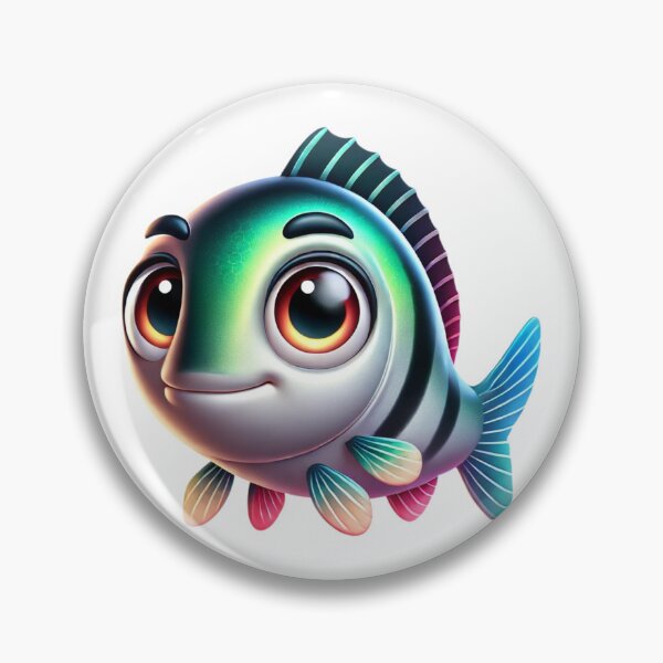 Item preview, Adorable Sea Bass Fish designed and sold by Sillytoe.