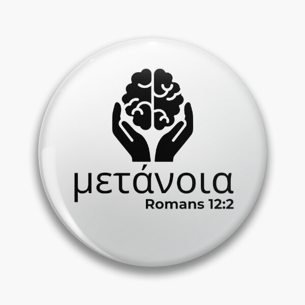 Item preview, Metanoia - Romans 12:2 Christian Transformation - Black Design  designed and sold by MoriaStore.