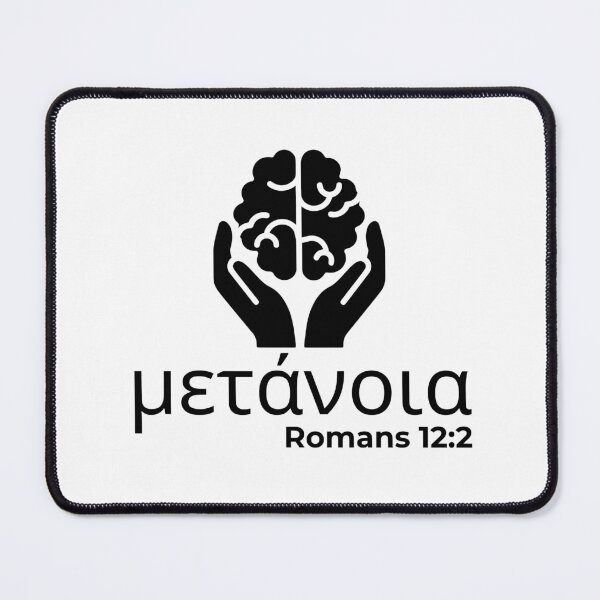 Item preview, Metanoia - Romans 12:2 Christian Transformation - Black Design  designed and sold by MoriaStore.