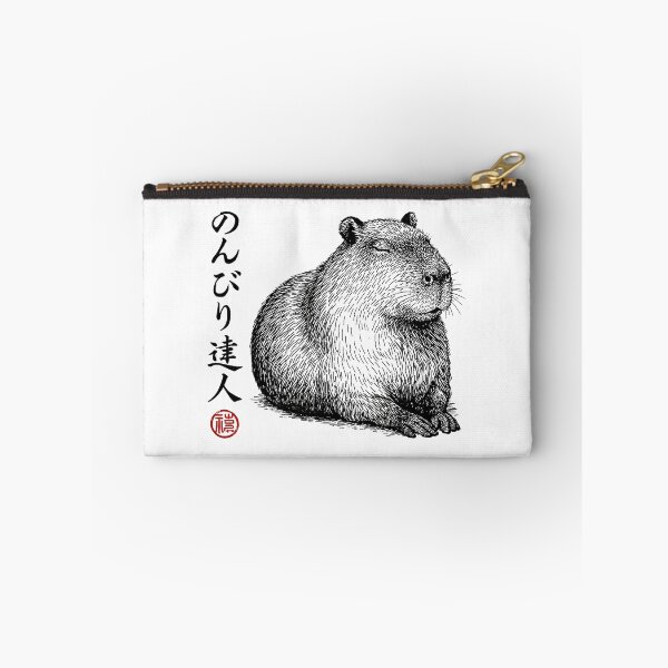 Item preview, Vintage Relaxed Capybara Zen Master Retro Manga Style designed and sold by titanlevi.