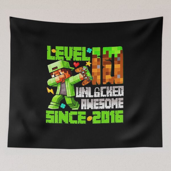 Item preview, Level 10 Unlocked Birthday Gamer Pixel Adventure Since 2016 designed and sold by FGTV2021.