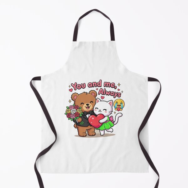 Item preview, You and Me, Always Cute Bear & Cat Couple designed and sold by morning sun.