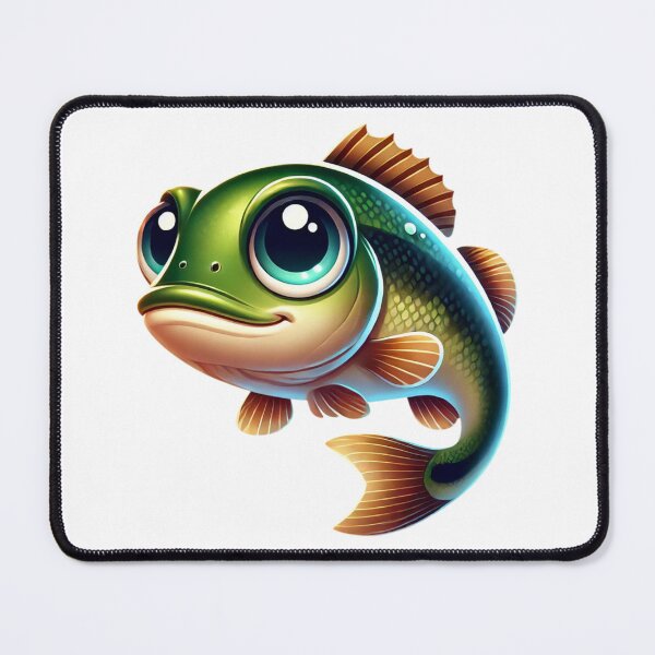 Item preview, Adorable Smallmouth Bass Fish designed and sold by Sillytoe.