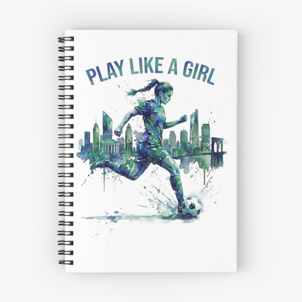Item preview, Play Like a Girl NYC Soccer Watercolor Art designed and sold by laughingshirts.